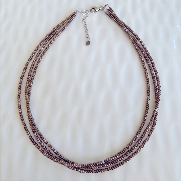 Silpada Triple-Strand Bronze Metallic
Necklace 18” long With 2” extender N1591 - Picture 2 of 7